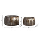 17572-04#Glass, S/2 10/14" Decorative Bowls, Bronze