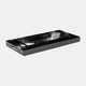 17576#Metal, S/3 18/22/25" Rectangular Trays, Black/whit