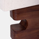 50723#Wood, 26"h Geometric Lamp, Brown