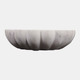 17599#Marble, 12"d Shell Shaped Bowl, White
