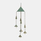 17699-01#Metal, 27" Bells Chime, Green