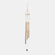 17704#Metal, 43" 5-pipes Windchime, Antique Gold