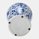 VC10467-11#Ec Cer,14" Blue/white Temple Jar