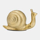17719#7"l Metal, Deco Snail, Gold