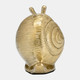 17719#7"l Metal, Deco Snail, Gold