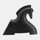 17723#8"l, Metal Horse Decor, Blk