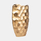 17756-02#Metal, 24"  Honeycomb Vase, Gold