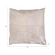 60023-01#20x20" Leather, Square Patch Decorative Pillow, Iv