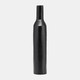 17763-01#Metal,16"h,tall Modern Open Cut Out Vase,black