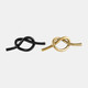 17777-02#Metal,12", Single Knot Deco, Gold