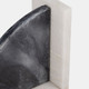 17779#Marble,s/2 6"h,rounded Bookends,black/white