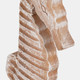 17667-02#Wood, 13"h Seahorse, Rustic White