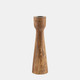 17673-01#Wood, 10"h Candle Holder, Brown