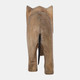 17674#Wood, 7"h Elephant Deco, Brown