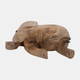 17674#Wood, 7"h Elephant Deco, Brown