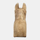17675#Wood, 10"h Horse Head Deco, Brown
