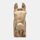 17675#Wood, 10"h Horse Head Deco, Brown