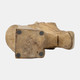 17675#Wood, 10"h Horse Head Deco, Brown