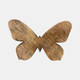 17681-01#Wood, 9" Butterfly Deco, Brown