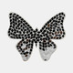 17683-01#6" Mosaic Butterfly, White