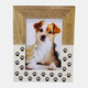 17803-01#Wood,5x7, Dog-paws Photo Frame,white