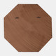 17805#Wood,30x30, Octagon Shaped Mirror,cherry