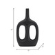 17821-01#Metal,15", Hollow Handles Vase,black