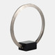 17829-02#Metal,12",standing Ring W/base ,nickel/black