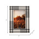 17837#Resin,4x6 Plaid Lines Photo Frame,black/white