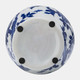 17902-02#Cer, 10"h Temple Jar, Blue/white