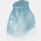 14710-03#Glass 13" Bottle Vase, Delft