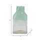 14710-05#Glass 13" Bottle Vase, Aqua Haze