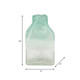 14710-06#Glass 10" Bottle Vase, Aqua Haze