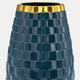 15737-02#9" Textured Vase, Teal