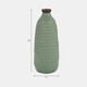 13922-38#Cer, 16"h Dimpled Vase, Green