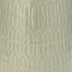 16944-03#Cer, 12"h Carved Vase, Cucumber