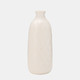 17930-06#Cer, 16" Plaid Textured Vase, Beige