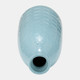 17931-02#Cer, 12" Circles Vase, Aqua Haze