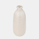 17931-05#Cer, 12" Circles Vase, Beige