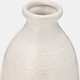 17931-05#Cer, 12" Circles Vase, Beige