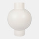 17926-06#Cer, 18"h Bubble Vase, Creme