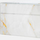 16789-07#Wood, 8x5 Abstract Box, White