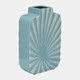 15060-04#Cer, 12"h Textured Vase, Aqua