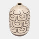 17145-01#Cer, 10"h Decoractive Vase, Irish Cream