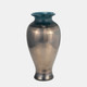 17977-01#Glass, 12"h Olpe Vase, Teal