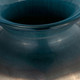 17977-01#Glass, 12"h Olpe Vase, Teal