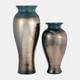 17977-01#Glass, 12"h Olpe Vase, Teal