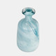 17978-01#Glass, 12"h Bottle Vase, Teal