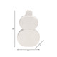 17993-01#Cer, 10" Stacked Circles Vase, White