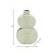 17993-03#Cer, 10" Stacked Circles Vase, Cucumber